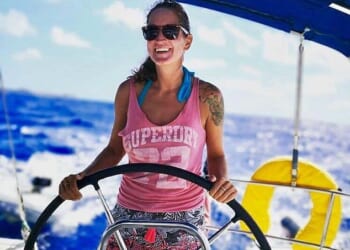 Sarm Heslop (pictured) disappeared from Siren Song, the yacht belonging to her boyfriend Ryan Bane, in the Caribbean five years ago