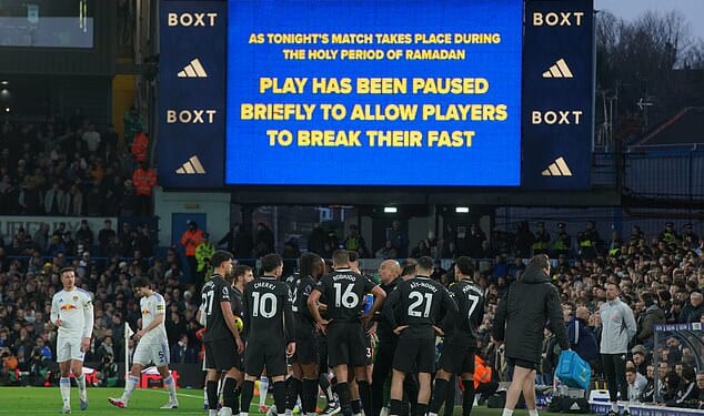 Leeds United supporters jeered en masse as three Manchester City players observed the Islamic holy month of Ramadan during their clash at Elland Road on Saturday