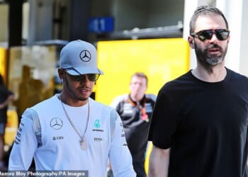 Lewis Hamilton has parted company with Marc Hynes (right) ahead of the upcoming F1 season