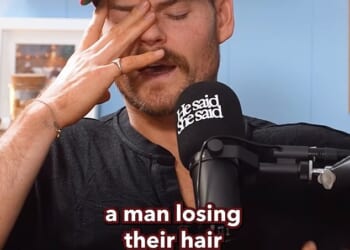 Louise Thompson's fianceé Ryan Libbey has revealed he has undergone a hair transplant in a candid admission on their joint podcast