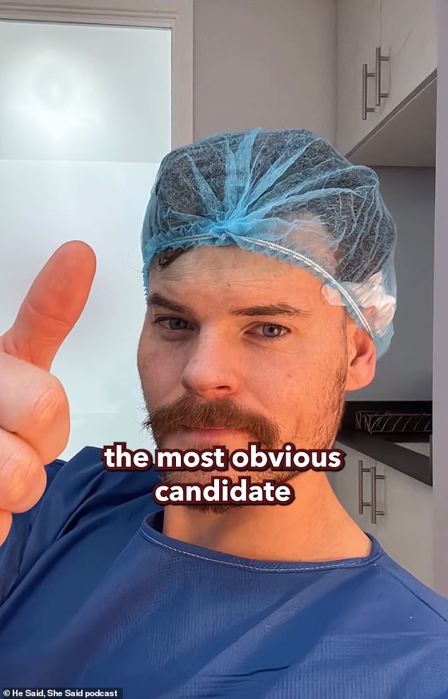 The former Made In Chelseastar, 35, said that although he wasn't an 'obvious' candidate for the surgical operation he began to worry about his hairline