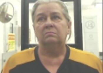 Michele Hundley Smith is seen in a mugshot after she was arrested for DUI earlier this week. She abandoned her children to start a new life in 2001 and was recently rediscovered