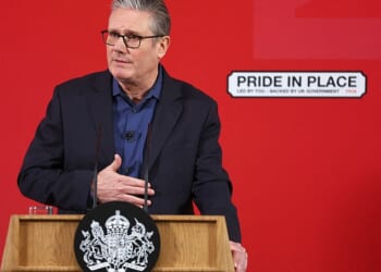 Keir Starmer was dubbed 'morally bankrupt' on Thursday night after blaming MI5 for failing to vet Peter Mandelson properly (pictured)