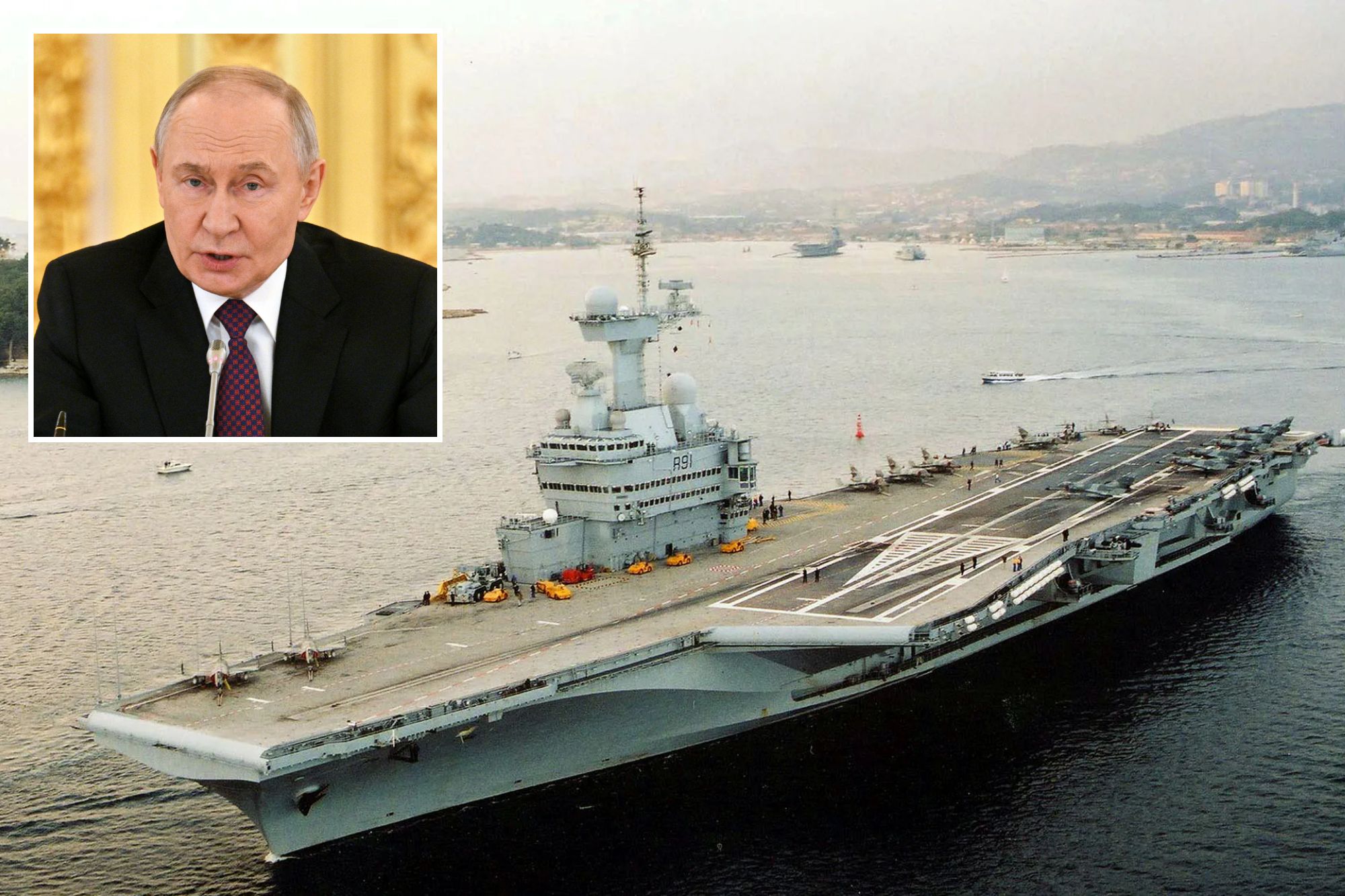 An image collage containing 2 images, Image 1 shows CHARLES DE GAULLE, Image 2 shows RUSSIA-BELARUS-POLITICS-DIPLOMACY