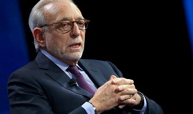 Nicola Peltz's billionaire father Nelson broke his silence on the Beckham feud as he spoke on stage at the WSJD Live conference in Laguna Beach, California on Tuesday (pictured)