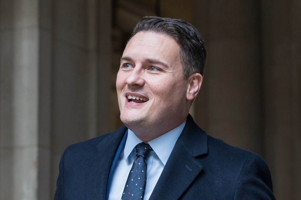 Secretary of State for Health and Social Care Wes Streeting arriving at a cabinet meeting.
