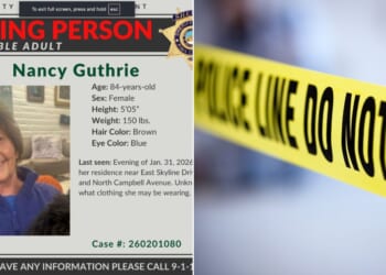 The Pima County Sheriff’s Department has issued a missing person alert, left, and established a crime scene for Nancy Guthrie, mother of "Today" show co-host Savannah Guthrie.