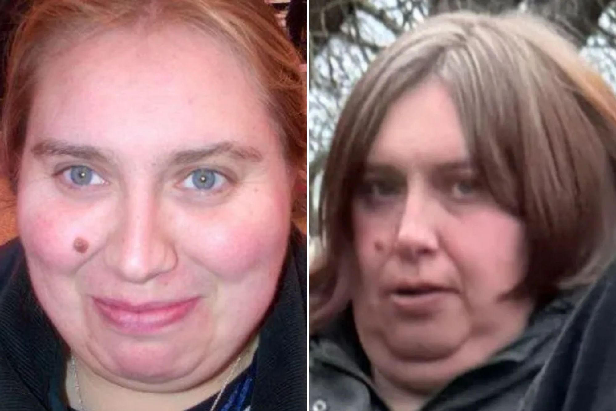 An image collage containing 2 images, Image 1 shows Headshot of Donna Gillet smiling at the camera, Image 2 shows An image collage containing 1 images, Image 1 shows Donna Gillet, a care assistant, looking at the camera