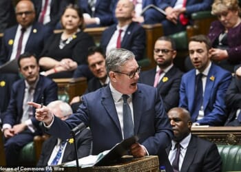 Sir Keir Starmer was super-miffed at all his assailants, clawing right and left, Mr Indignant on a pogo stick, writes Quentin Letts