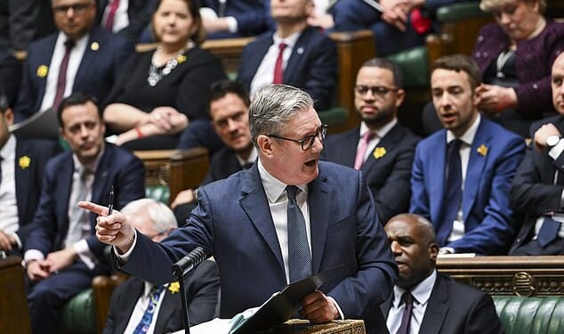 Sir Keir Starmer was super-miffed at all his assailants, clawing right and left, Mr Indignant on a pogo stick, writes Quentin Letts