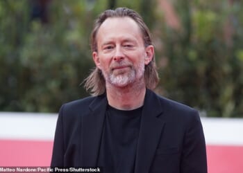 Radiohead told the Trump administration to go 'f*** yourselves' as they condemned the unauthorized usage of their song in an ICE social media video (Frontman Thom Yorke pictured)