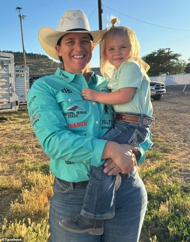 Domer had been holding Oaklynn as she led the family's horse. It is unclear if Kelsie sustained any injuries during the accident