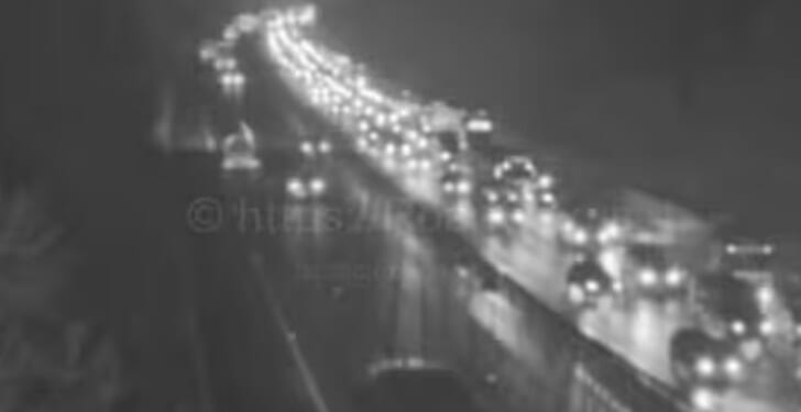 Rush hour chaos as 'overturned vehicle' sparks long delays on M11 near UK airport