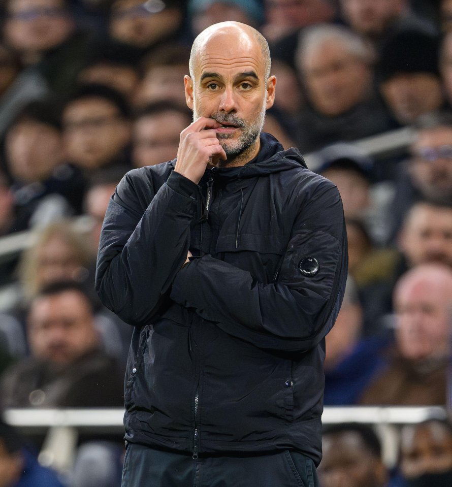 Tottenham v Manchester City - Premier League - Tottenham Hotspur Stadium - London. Manchester City Manager Pep Guardiola. Picture : Mark Pain / Alamy Live News
