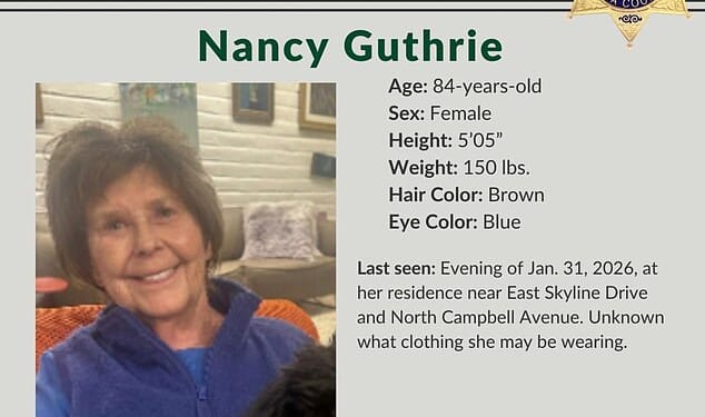Savannah Guthrie's mother Nancy was abducted late Saturday or in the early hours of Sunday morning, with multiple troubling questions about what might have happened to her