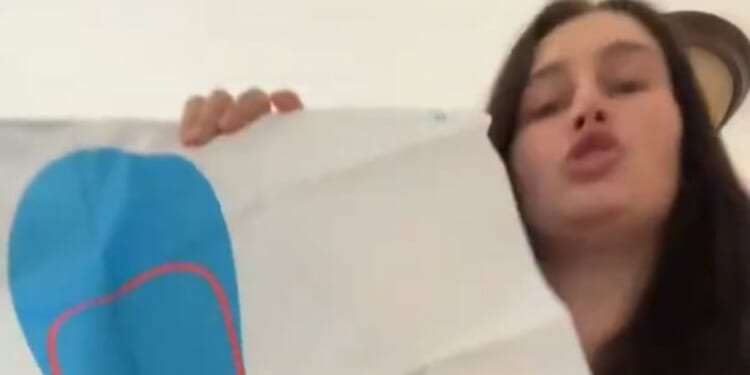 In a video posted to TikTok and then circulated in January 2026 on the social media platform X, a dark-haired, unhinged, self-described "leftist" white woman in Seattle, Washington, displayed a paper target in the shape of a human silhouette filled with bullet holes.