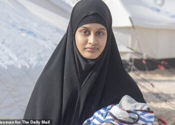 ISIS bride Shamima Begum (pictured in 2019) is plotting an attempt to return to the UK using people smugglers, texts from inside her camp reveal