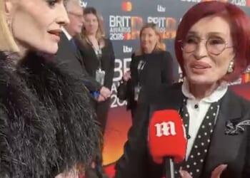 Sharon Osbourne says being a grandparent 'keeps her going' following husband Ozzy's tragic death as she and daughter Kelly reveal sweet outfit tributes to rocker at the BRITs