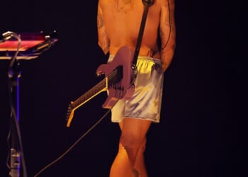 Justin Bieberwas the talk of the night at the Grammysafter performing in his boxers and revealing a new tattoo of his wife Hailey's face on Sunday