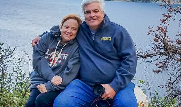 Terry Aretz, with husband Anthony, after the pioneering drug transformed her life