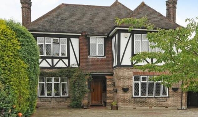 Former HSBC executive Joseph Molloy was spared jail but banned from travelling on his local rail network after dodging train fares totalling £5,900. The married father bought a sprawling four-bedroom mock Tudor home (pictured) for almost £1.2million more than 10 years ago