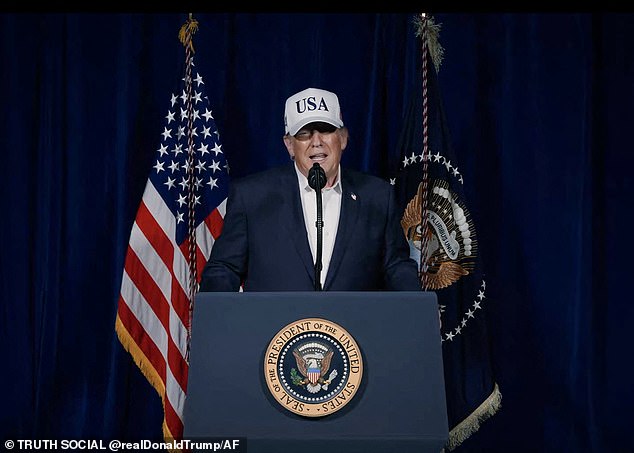 President Donald Trump announced the news of the Iran strikes via Truth Social, posting a video of his speech at 2:30 a.m. ET