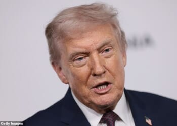 Donald Trump (above) attending the premiere of the documentary Melania at the Kennedy Center
