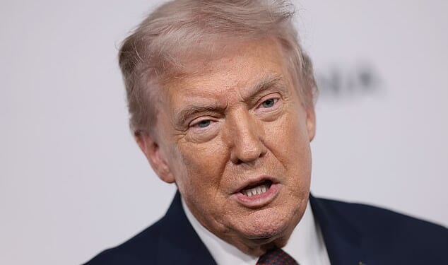 Donald Trump (above) attending the premiere of the documentary Melania at the Kennedy Center