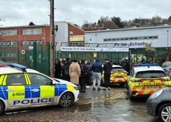 Police were called to Fir Vale Academy in Sheffield yesterday around midday following reports of a disturbance involving students which saw several staff members and students receive minor injuries