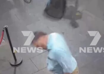 The man was hit by a chair from his friend after the pair were kicked out of the club