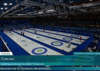 Curling competition was brought to a halt by a power cut, less than 10 minutes into the start of action at the 2026 Winter Olympics