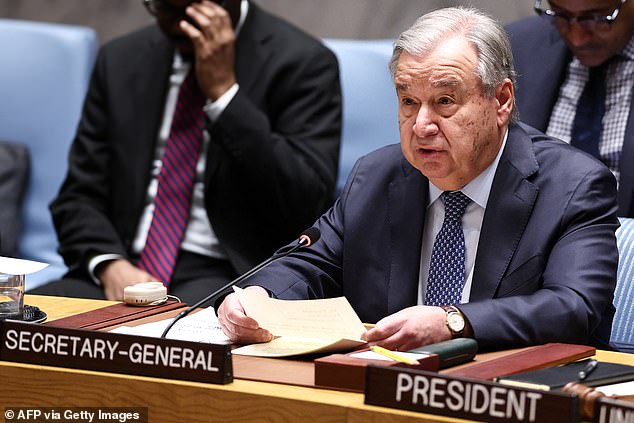 UN Secretary General António Guterres slammed Israel and US for the strikes, as well as Iran's counter attacks, and said the conflict is a 'grave threat' to international peace and security