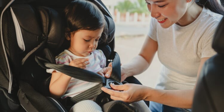 AA reveals the 'safest' place to put your child's car seat
