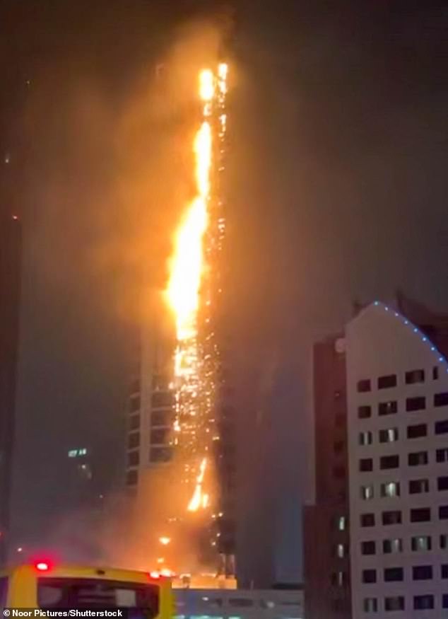 She showed drones headed for Dubai landmarks on the same day the Burj Al Arab (above) and Palm Jumeirah were struck