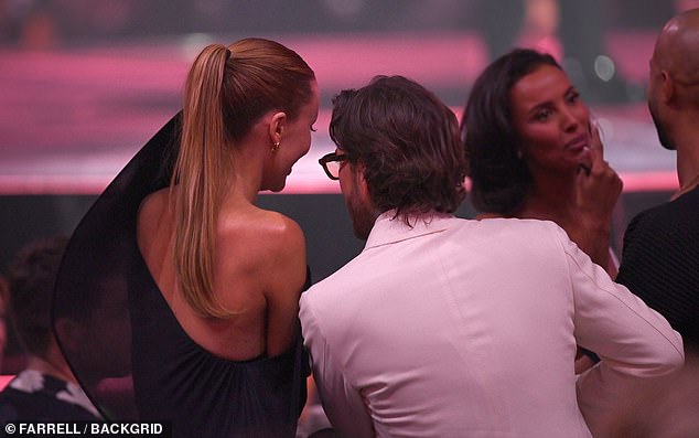 Meanwhile on the night former TOWIE star Pete cut a dapper figure in a white blazer and shirt