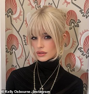 Osbourne has been forced to repeatedly defend herself over her physical appearance following the sudden death of her father at his Buckinghamshire home last summer (pictured in a recent Instagram post)