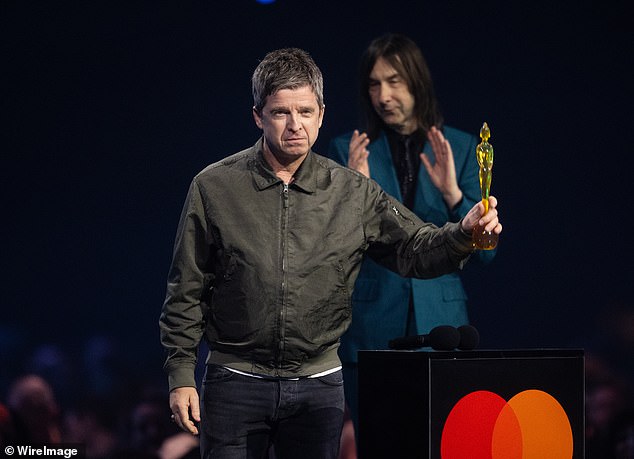 Controversy sparked when the nominations where announced in January and at the time Noel said: 'I haven't actually written a song in two years'