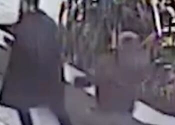 Shocking moment thug, 22, stabs man at train station