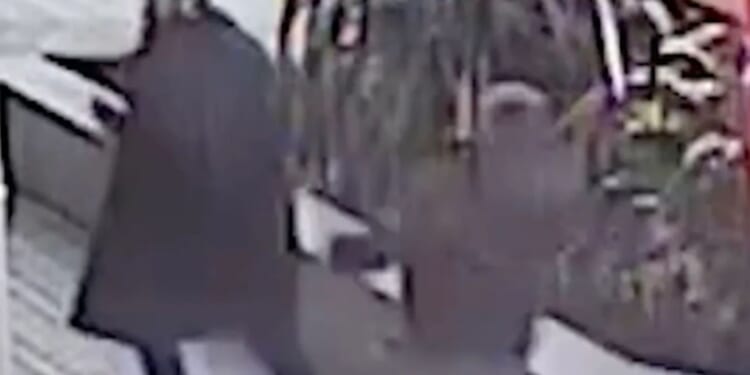 Shocking moment thug, 22, stabs man at train station