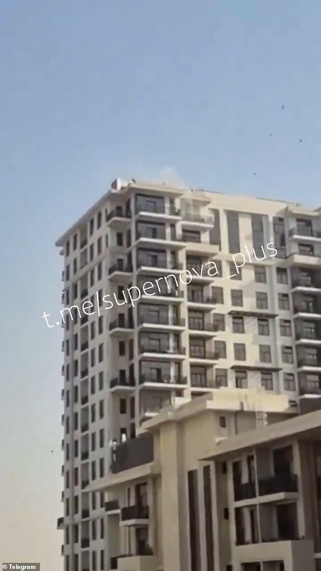 The flat was on the 19th floor of the Warda apartment complex in Dubai