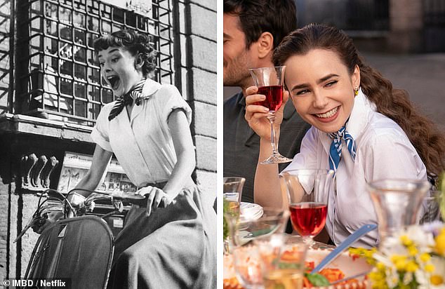 After many subtle tributes, an episode in season four was titled 'Roman Holiday' in a nod to Audrey's cosplay which had the same moniker