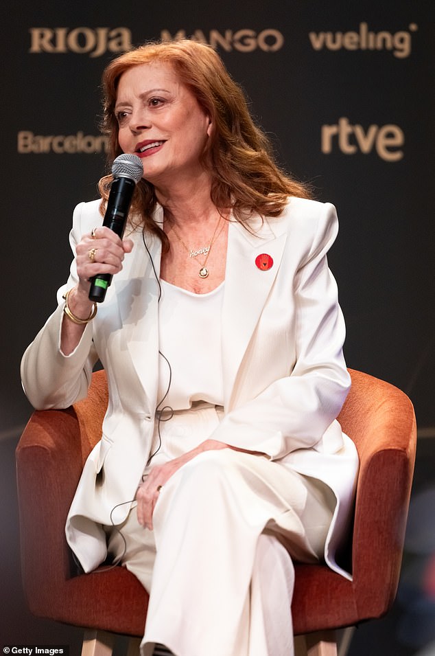 'I was fired by my agency specifically for marching and speaking out about Gaza ¿ for asking for a ceasefire ¿ and it became impossible for me to even be on television,' she said a day before the 40th Goya Awards were held on Saturday in Barcelona; pictured Friday in Barcelona