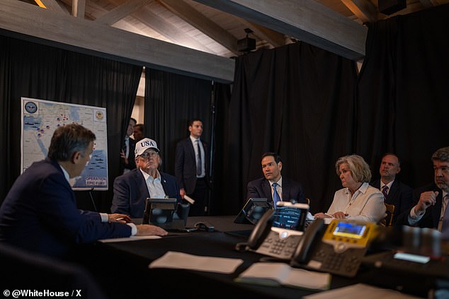 The first images of Trump's reaction to the military operation are released