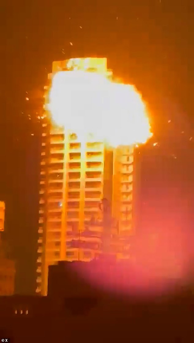 Iran suicide drone ploughs into tower in Bahrain