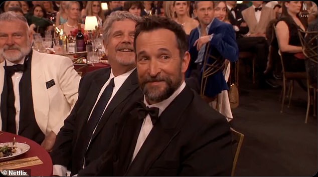 Noah Wyle, star of The Pitt, appeared totally caught off guard as Bell pitched him the stage name 'Indoctrinate Me'