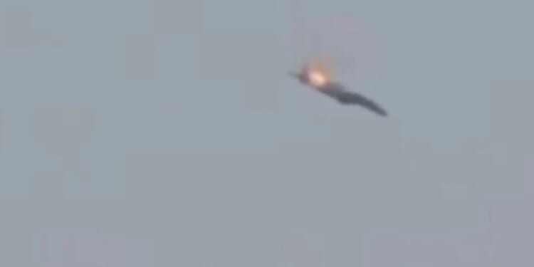 Shock moment US fighter jet spirals in fireball over Kuwait base during Iran missile attack as 'several' planes crash