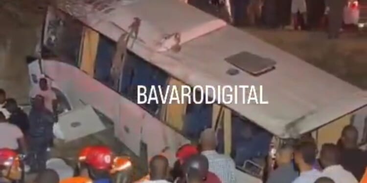 At least one dead and 20 injured in horror crash after bus packed with tourists overturns in holiday hotspot