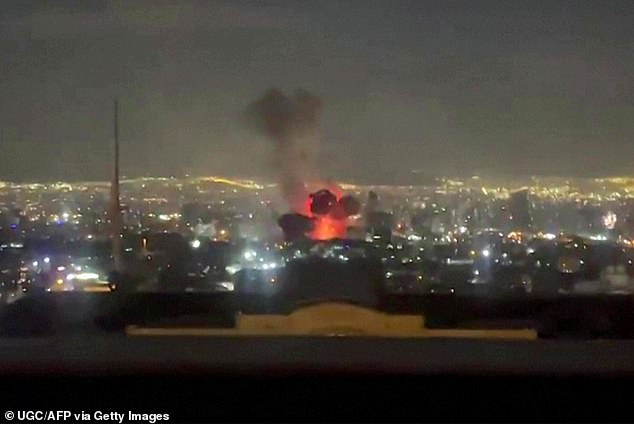An explosion following a strike on Tehran appears to have occurred near state television channel IRIB