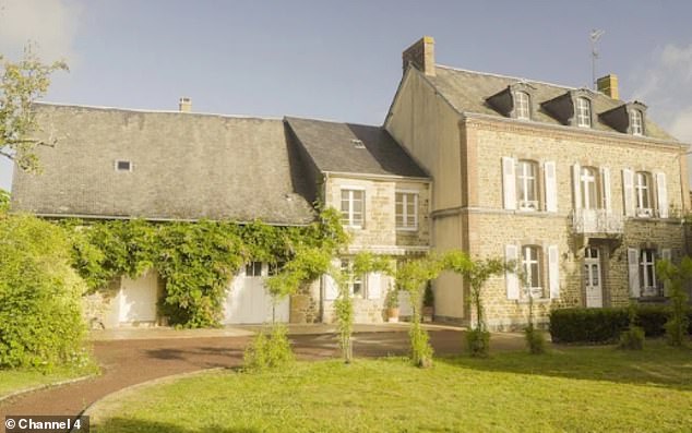The incredible three-storey property (pictured), which is Channel 4's biggest daytime prize to date, boasts four bathrooms, two lounges and five additional rooms. There are also two barns, formal gardens and an orchard