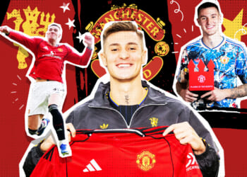 Benjamin Sesko's four-word message after pulling on Man Utd shirt BEFORE signing